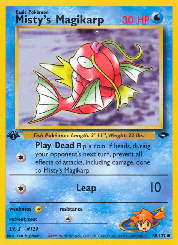 Misty's Magikarp (88/132) [Gym Challenge 1st Edition] | Dumpster Cat Games