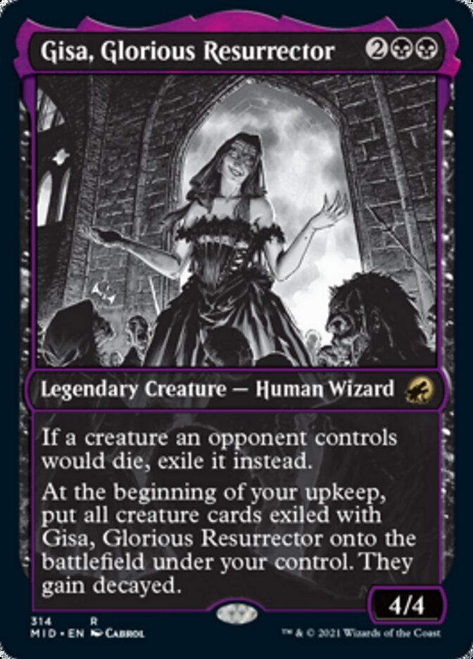 Gisa, Glorious Resurrector (Showcase Eternal Night) [Innistrad: Midnight Hunt] | Dumpster Cat Games