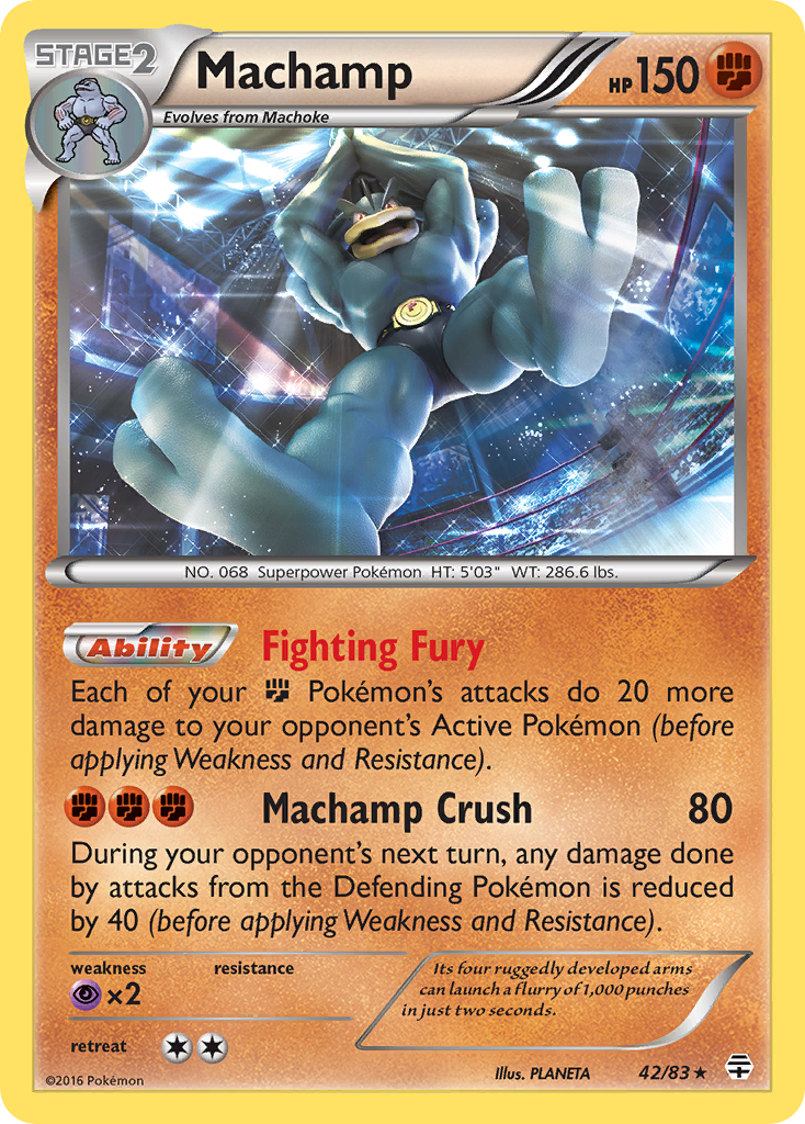 Machamp (42/83) [XY: Generations] | Dumpster Cat Games