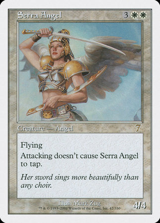 Serra Angel [Seventh Edition] | Dumpster Cat Games