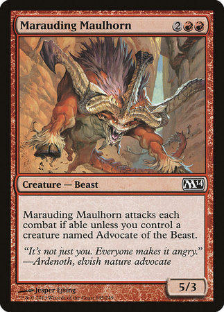 Marauding Maulhorn [Magic 2014] | Dumpster Cat Games