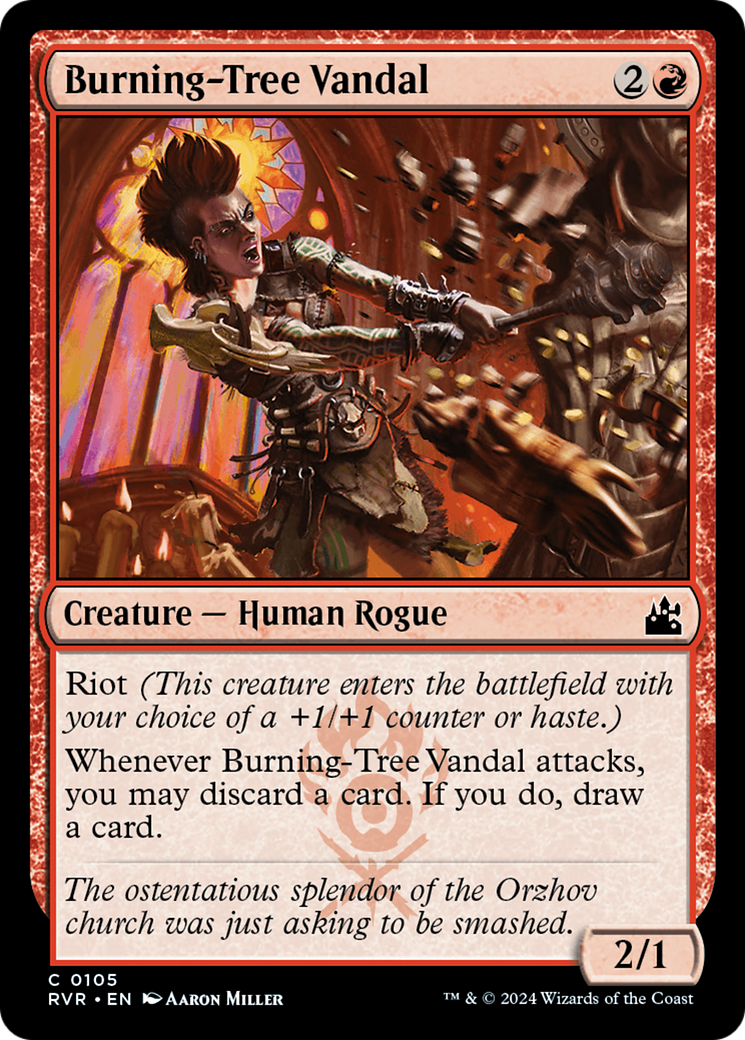 Burning-Tree Vandal [Ravnica Remastered] | Dumpster Cat Games