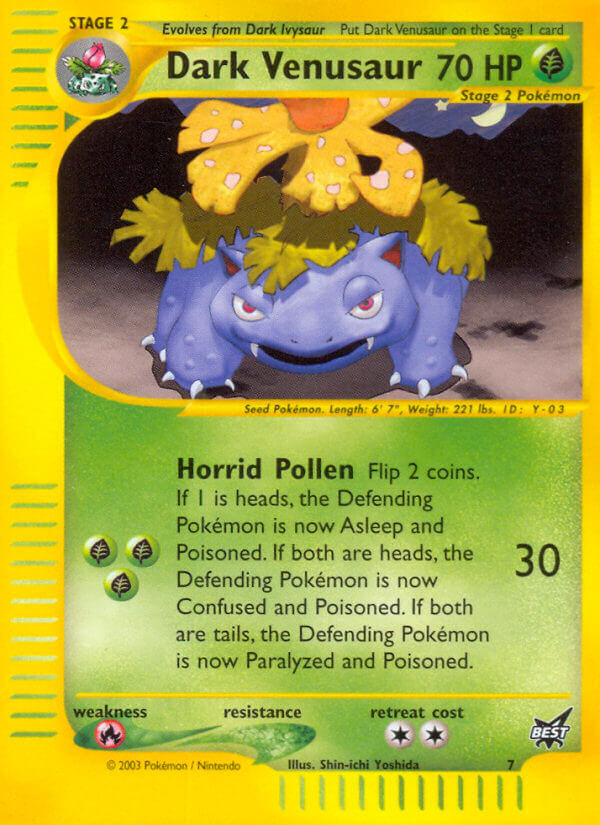 Dark Venusaur (7) [Best of Promos] | Dumpster Cat Games
