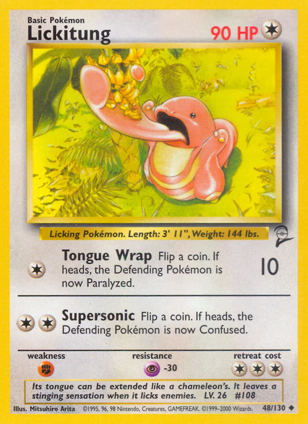 Lickitung (48/130) [Base Set 2] | Dumpster Cat Games