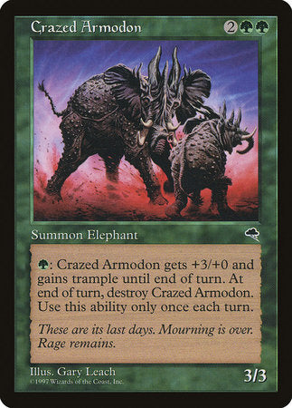 Crazed Armodon [Tempest] | Dumpster Cat Games
