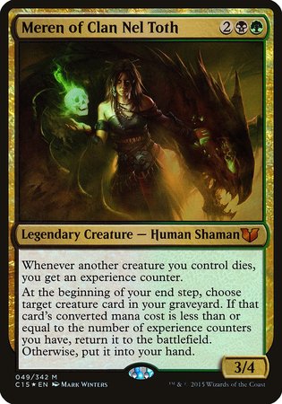 Meren of Clan Nel Toth (Oversized) [Commander 2015 Oversized] | Dumpster Cat Games