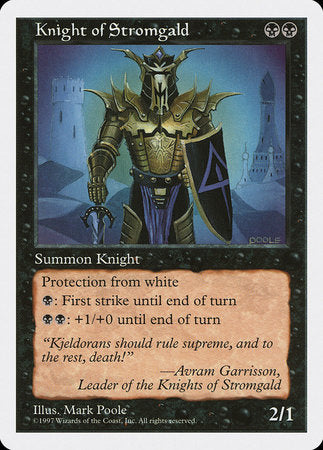 Knight of Stromgald [Fifth Edition] | Dumpster Cat Games