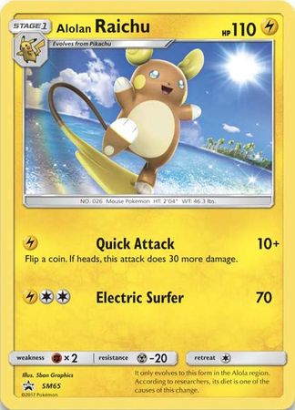 Alolan Raichu (SM65) (Jumbo Card) [Sun & Moon: Black Star Promos] | Dumpster Cat Games