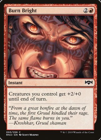 Burn Bright [Ravnica Allegiance] | Dumpster Cat Games
