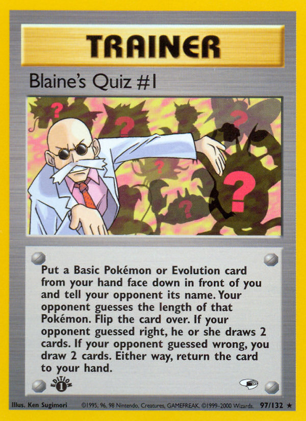 Blaine's Quiz #1 (97/132) [Gym Heroes 1st Edition] | Dumpster Cat Games