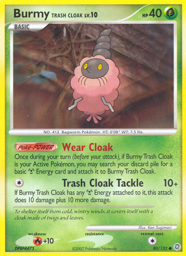 Burmy Trash Cloak (80/132) [Diamond & Pearl: Secret Wonders] | Dumpster Cat Games