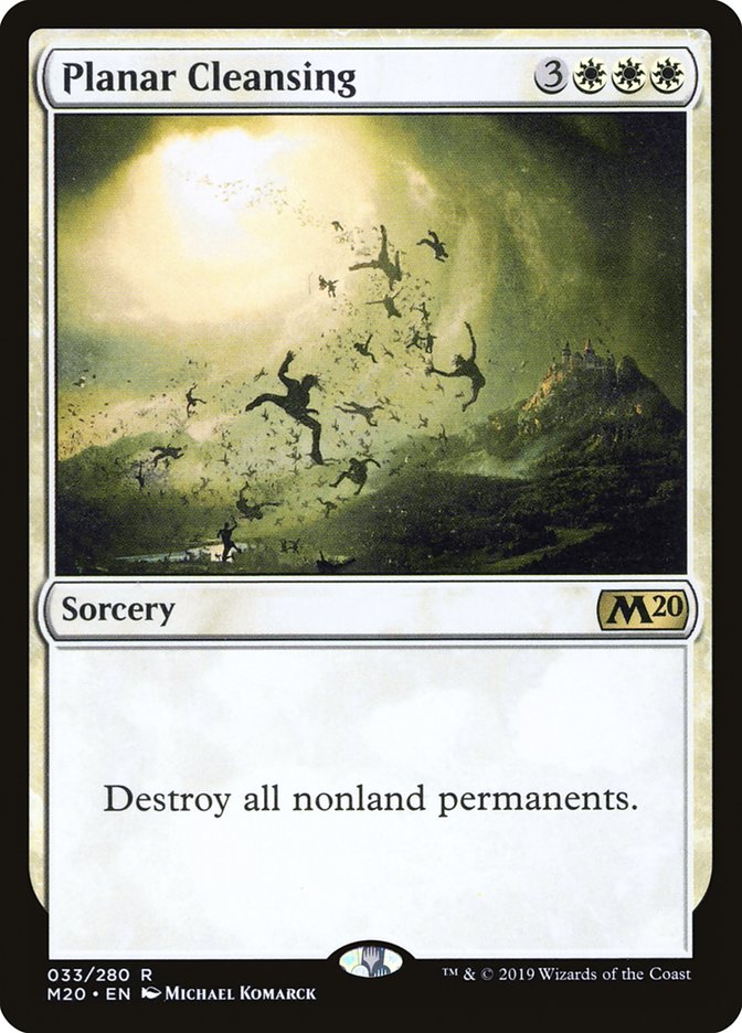 Planar Cleansing [Core Set 2020] | Dumpster Cat Games