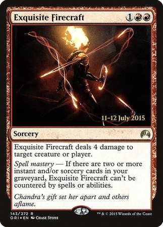 Exquisite Firecraft [Magic Origins Promos] | Dumpster Cat Games