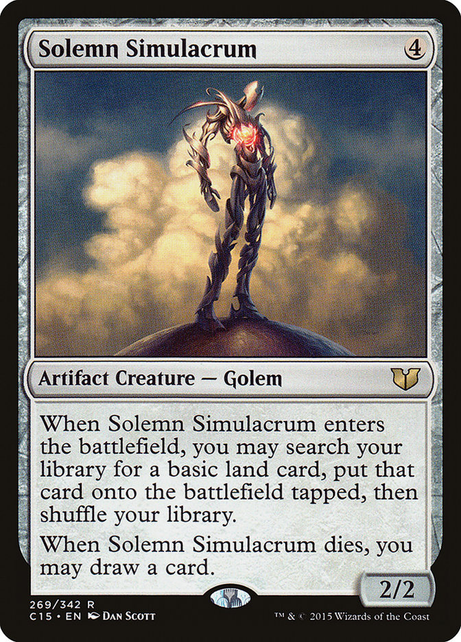 Solemn Simulacrum [Commander 2015] | Dumpster Cat Games