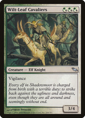 Wilt-Leaf Cavaliers [Shadowmoor] | Dumpster Cat Games