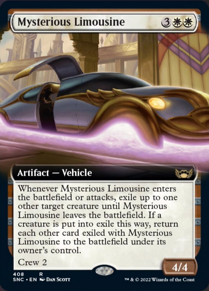 Mysterious Limousine (Extended Art) [Streets of New Capenna] | Dumpster Cat Games