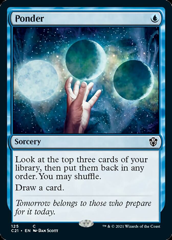 Ponder [Commander 2021] | Dumpster Cat Games