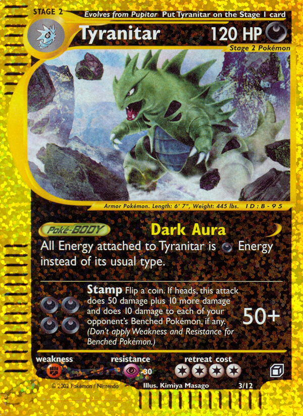 Tyranitar (3/12) [Box Topper] | Dumpster Cat Games