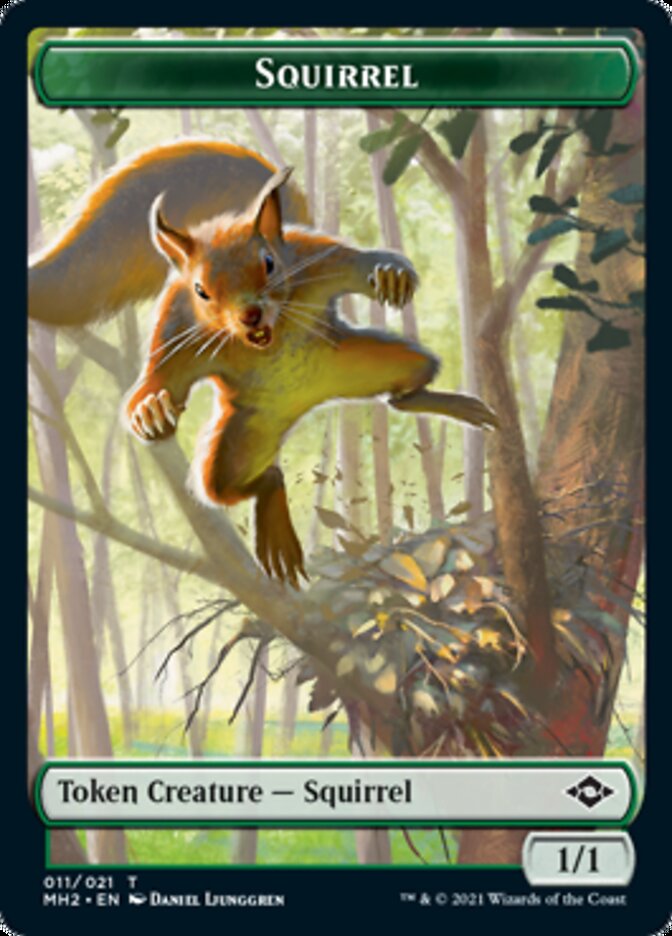 Squirrel Token // Zombie Army Token [Modern Horizons 2 Tokens] | Dumpster Cat Games