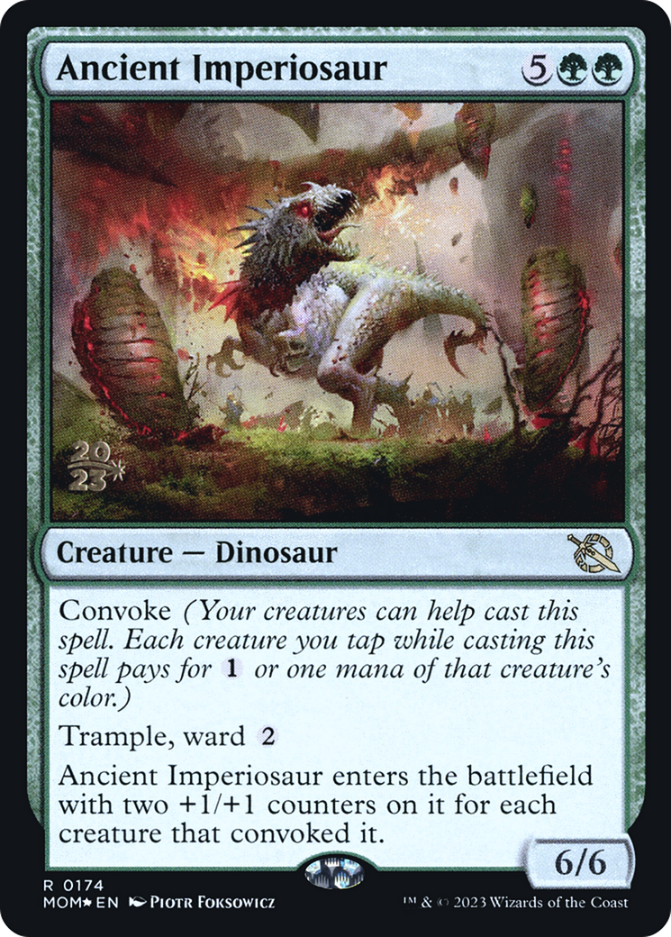 Ancient Imperiosaur [March of the Machine Prerelease Promos] | Dumpster Cat Games