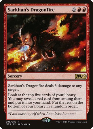 Sarkhan's Dragonfire [Core Set 2019] | Dumpster Cat Games