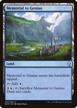 Memorial to Genius [Dominaria] | Dumpster Cat Games
