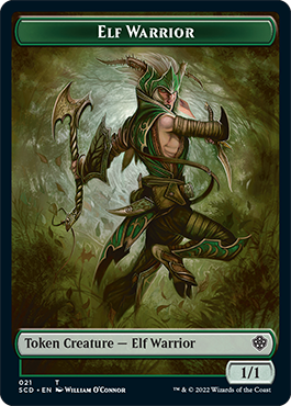 Elf Warrior // Soldier Double-Sided Token [Starter Commander Decks] | Dumpster Cat Games