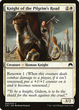 Knight of the Pilgrim's Road [Magic Origins] | Dumpster Cat Games
