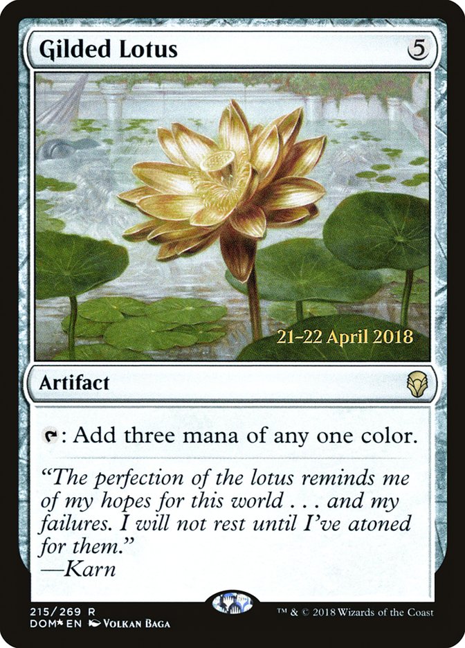 Gilded Lotus  [Dominaria Prerelease Promos] | Dumpster Cat Games