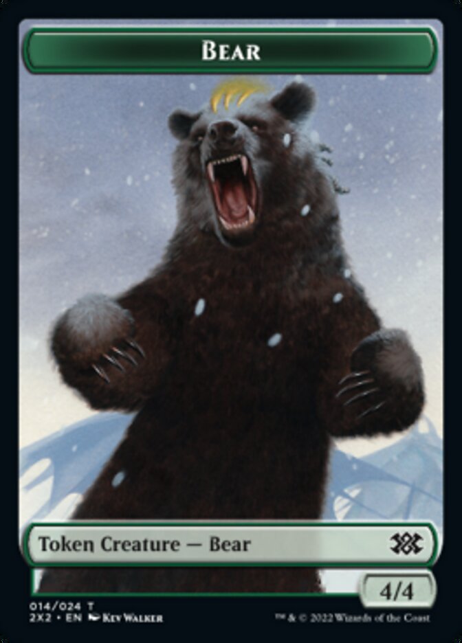 Bear // Eldrazi Scion Double-sided Token [Double Masters 2022 Tokens] | Dumpster Cat Games