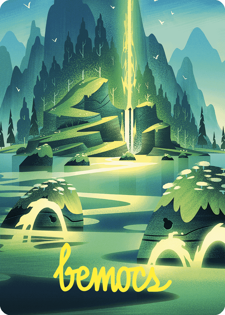 Leyline of Abundance Art Card (Gold-Stamped Signature) [Wilds of Eldraine Art Series] | Dumpster Cat Games