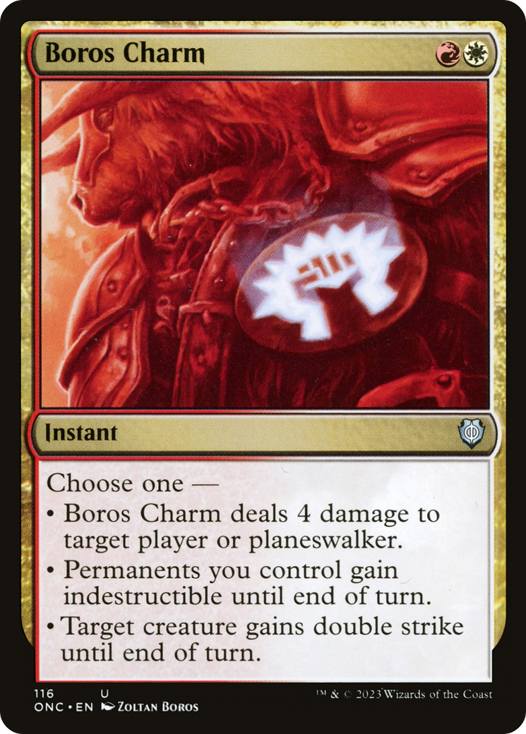 Boros Charm [Phyrexia: All Will Be One Commander] | Dumpster Cat Games