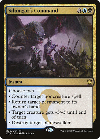 Silumgar's Command [Dragons of Tarkir] | Dumpster Cat Games