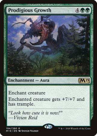 Prodigious Growth [Core Set 2019] | Dumpster Cat Games