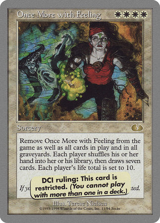 Once More with Feeling [Unglued] | Dumpster Cat Games