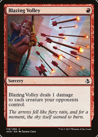 Blazing Volley [Amonkhet] | Dumpster Cat Games