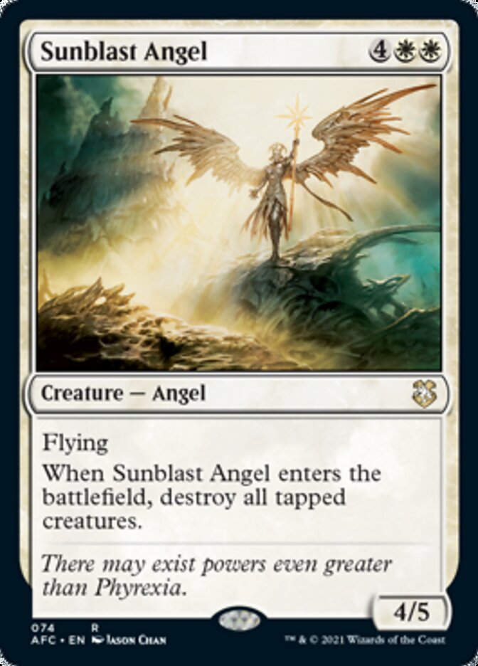 Sunblast Angel [Dungeons & Dragons: Adventures in the Forgotten Realms Commander] | Dumpster Cat Games