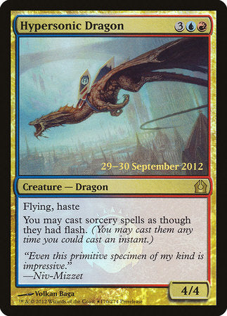 Hypersonic Dragon [Return to Ravnica Promos] | Dumpster Cat Games