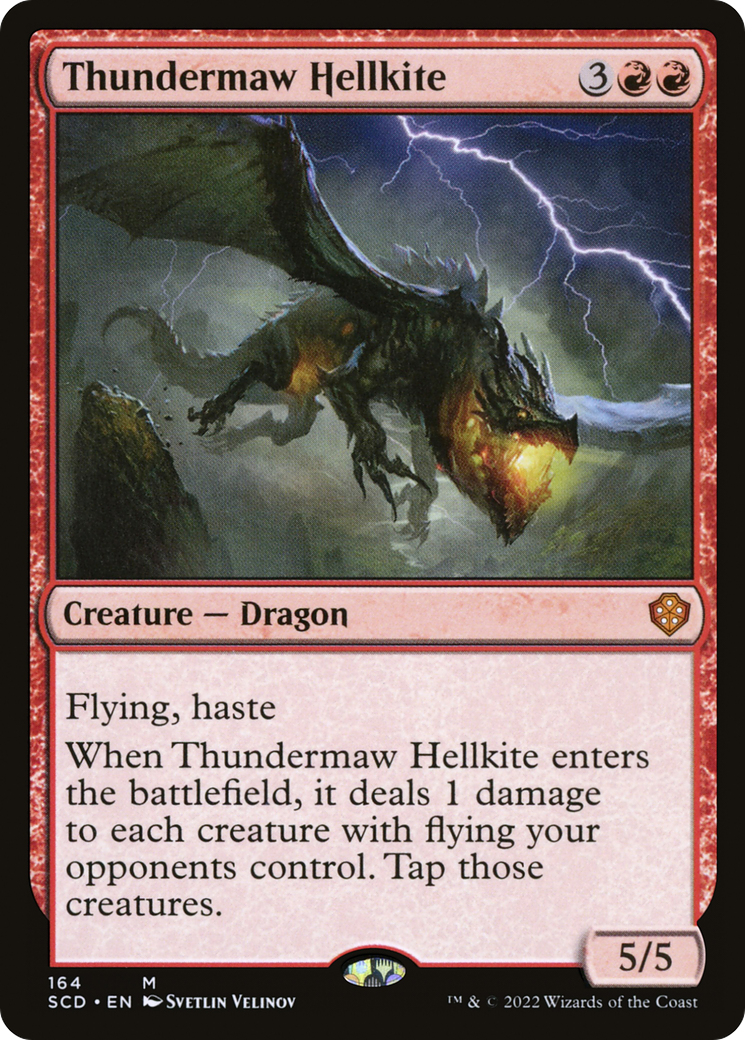 Thundermaw Hellkite [Starter Commander Decks] | Dumpster Cat Games