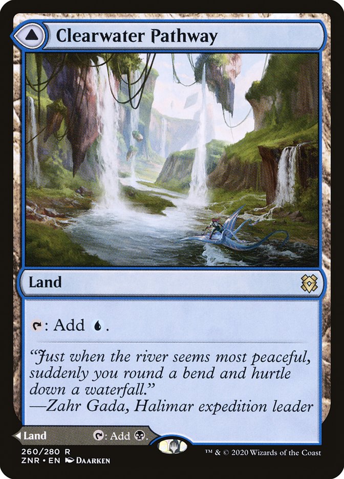 Clearwater Pathway // Murkwater Pathway [Zendikar Rising] | Dumpster Cat Games