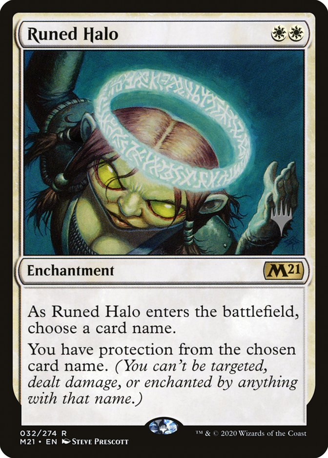 Runed Halo (Promo Pack) [Core Set 2021 Promos] | Dumpster Cat Games