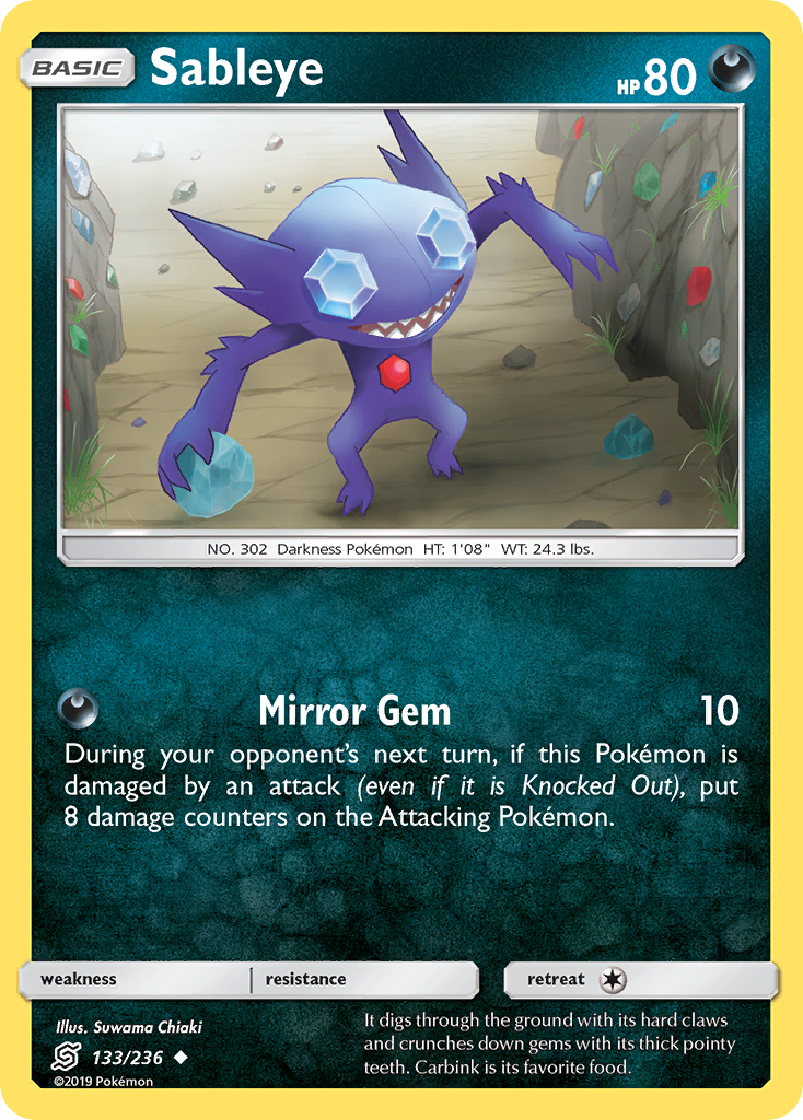 Sableye (133/236) [Sun & Moon: Unified Minds] | Dumpster Cat Games