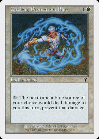 Circle of Protection: Blue [Seventh Edition] | Dumpster Cat Games