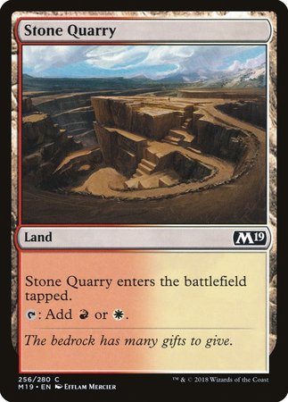 Stone Quarry [Core Set 2019] | Dumpster Cat Games