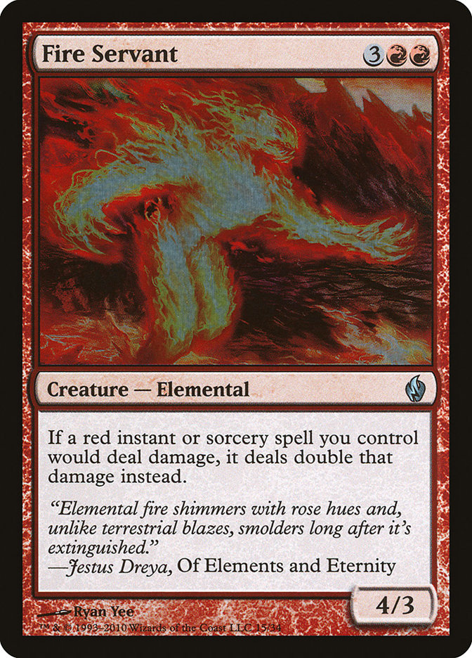 Fire Servant [Premium Deck Series: Fire and Lightning] | Dumpster Cat Games