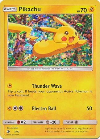 Pikachu (5/12) [McDonald's Promos: 2017 Collection] | Dumpster Cat Games