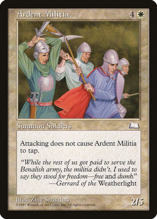 Ardent Militia [Weatherlight] | Dumpster Cat Games