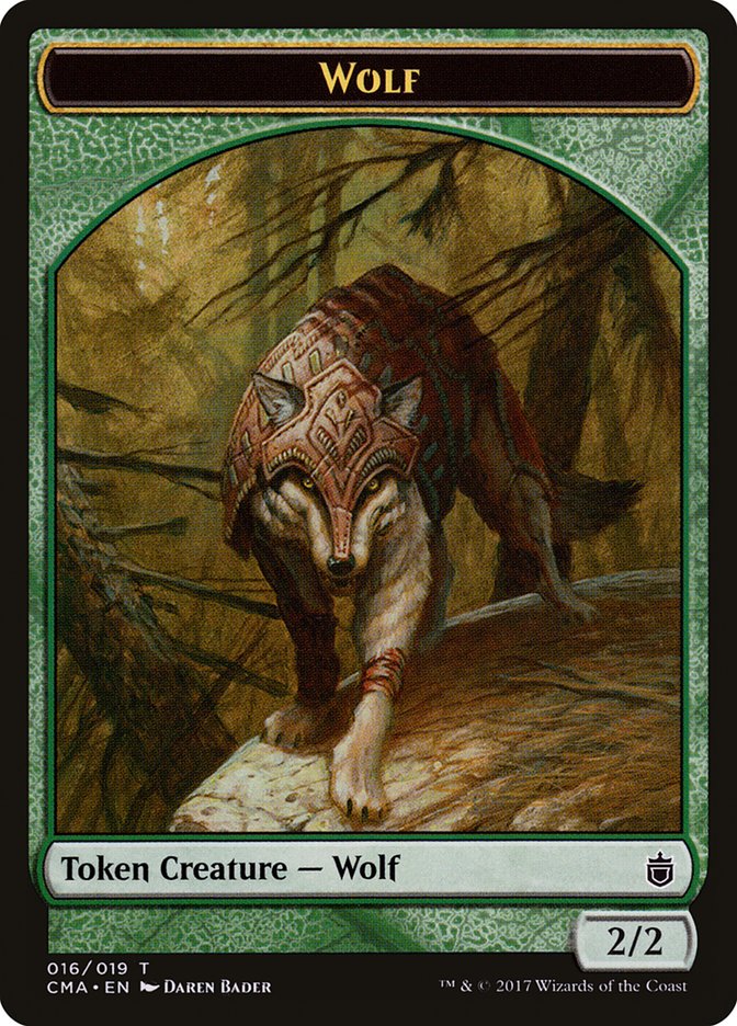 Wolf (016/019) [Commander Anthology Tokens] | Dumpster Cat Games
