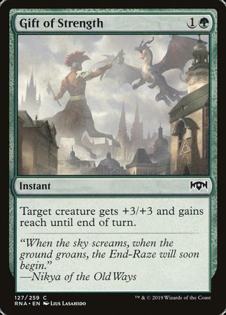 Gift of Strength [Ravnica Allegiance] | Dumpster Cat Games