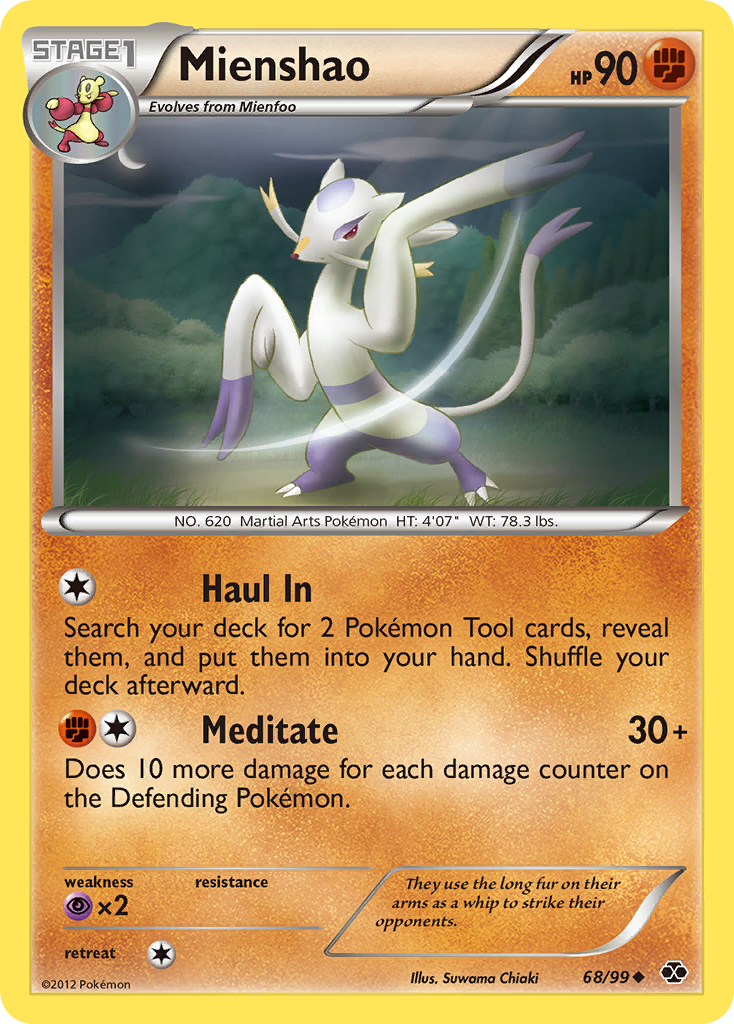 Mienshao (68/99) [Black & White: Next Destinies] | Dumpster Cat Games